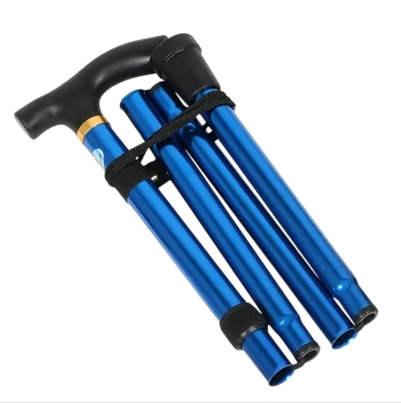 None Other - New In Package Foldable Blue Walking Cane